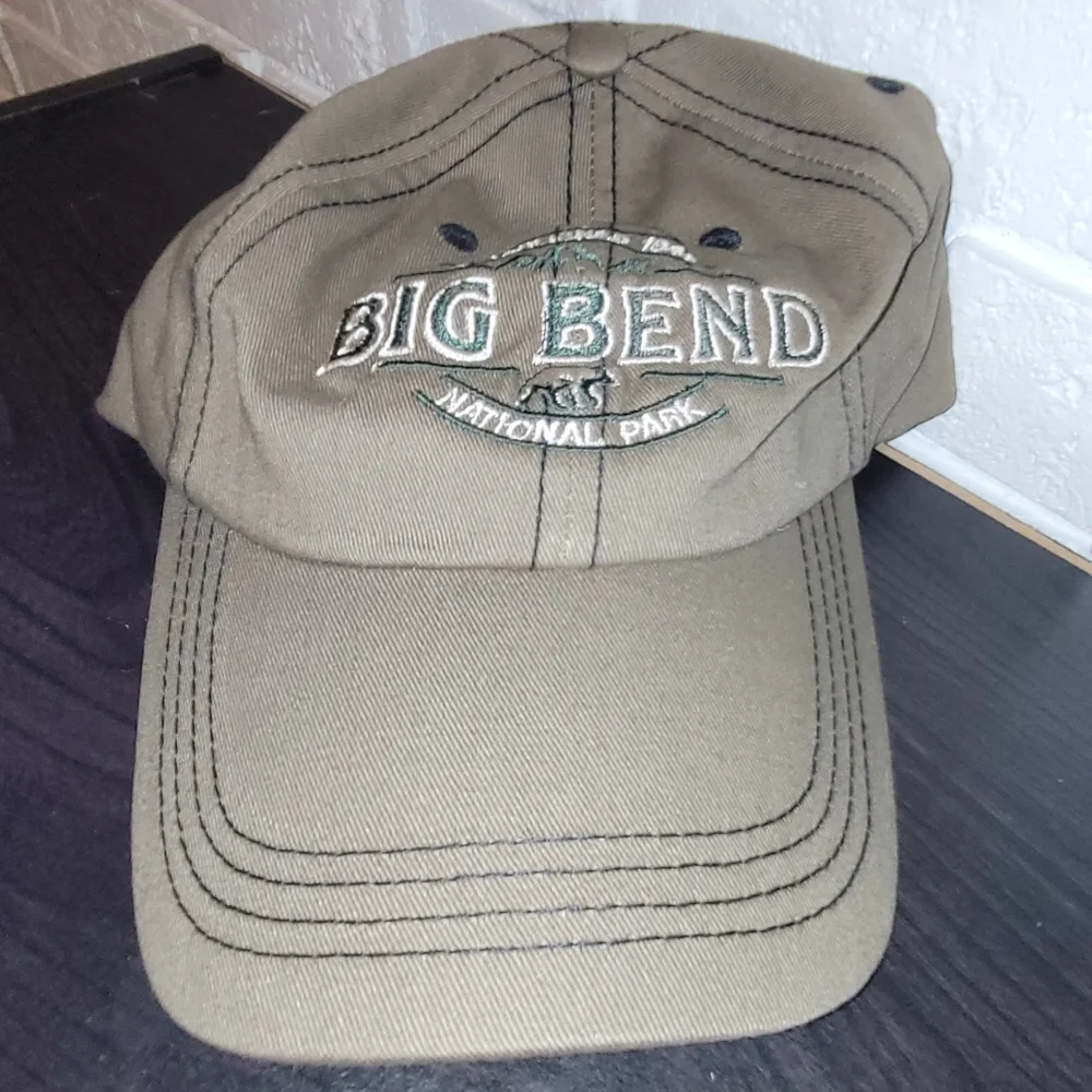 Big Bend National Park Adjustable Baseball Cap - Khaki Green